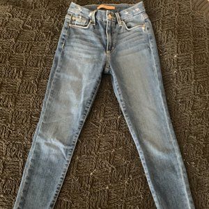 Joe's High Rise Raw Hem Jeans